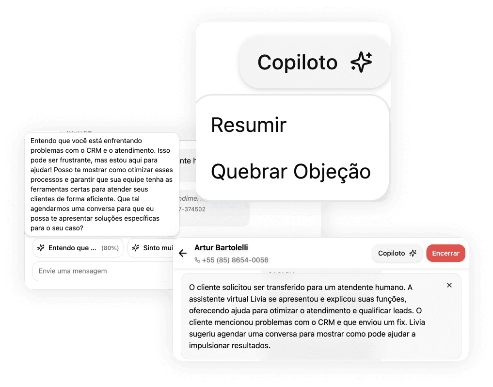 Copiloto em uso